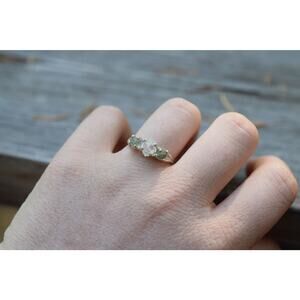 Natural Sapphire Ring, raw sapphire ring, unique sapphire ring, raw gem ring,